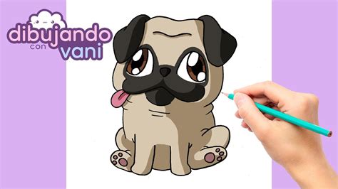 como dibujar un perro pug